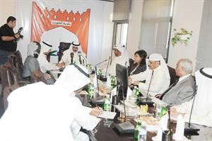 ماحمد الصبيح خلال الاجتماع
