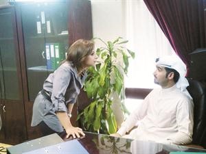 احمد ايراج ومرام في مشهد من مسلسل الفرصة الثانية
