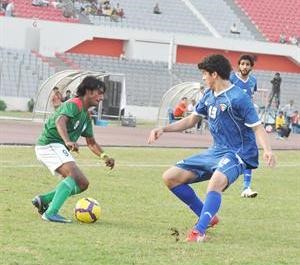 خالد ابراهيم في مباراة بنغلاديش بالدور الاول من التصفيات