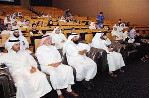 جانب من الحضور في اليوم الاول لملتقى الكويت للاعلام الاجتماعي	 قاسم باشا﻿