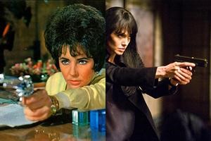 انچيلينا چولي في فيلم Salt والى اليسار ليز في فيلم The Comedian﻿