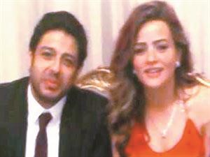 محمد حماقي وخطيبته﻿