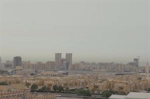 اجواء مغبرة نسبيا تاثرت بها البلاد امس 	كرم ذياب﻿