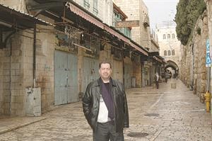 احد ازقة القدس الشرقية﻿
