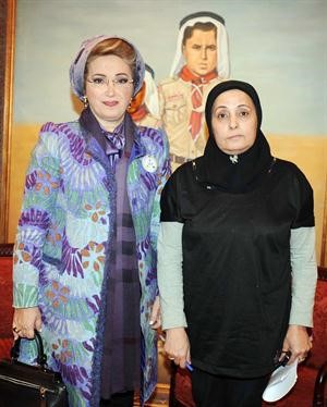 رندا بري مع الزميلة بشرى شعبان﻿