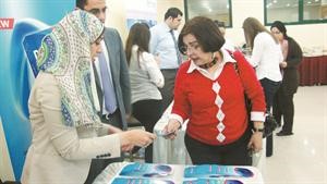 جانب من انشطة مستشفى هادي للاحتفال بيوم صحة المراة﻿
