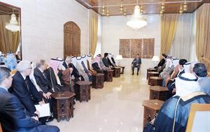 الرئيس بشار الاسد مستقبلا فعاليات من محافظة الحسكة سانا