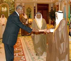 صاحب السمو الامير يتسلم اوراق اعتماد السفير الاثيوبي 