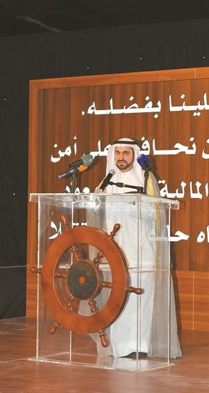 دفاضل صفر متحدثا في الحفل
