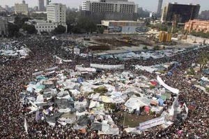 احدى التظاهرات السابقة في ميدان التحرير
