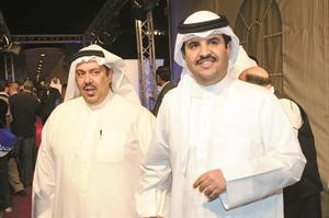الشاعر الشيخ دعيج الخليفة والنجم عبدالعزيز المسلم﻿