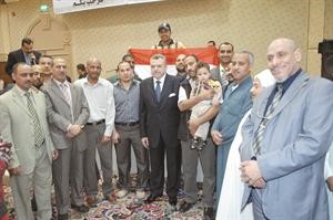 صلاح الوسيمي وعثمان البدري وعدد من رابطة ابناء سوهاج محمد ماهر
