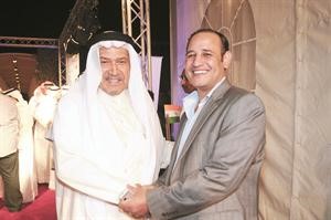 النبهان مع الزميل عبدالحميد الخطيب انور الكندري
