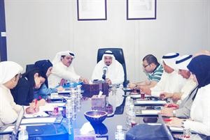 احمد الصواغ وناصر العمار خلال المؤتمر الصحافي﻿