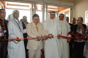 دابراهيم العبدالهادي مفتتحا معرض الكويت الصحي	قاسم باشا﻿