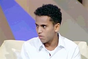 الشاب اثناء البرنامج