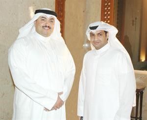 محمد المطير مع الزميل ناصر الوقيت﻿