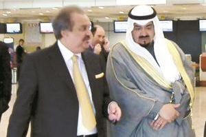 الشيخ احمد العبدالله والسفير ضرار رزوقي

