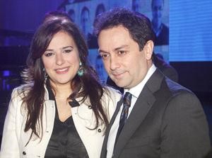 الوزير زياد بارود وعقيلته﻿