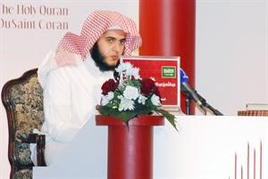 المتسابق السعودي عبدالله القرافي خلال مشاركته﻿