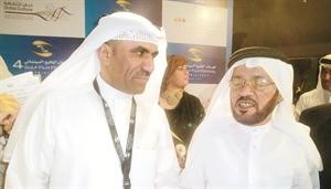 الزميل مفرح الشمري مع الفنان الاماراتي القدير عبدالرحمن الصالح﻿