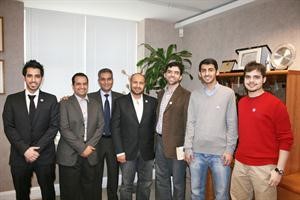 هيثم الغيص خلال لقائه وفد الاتحاد﻿