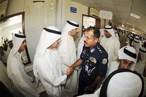 الفريق الشيخ احمد النواف يعزي ال الخرافي