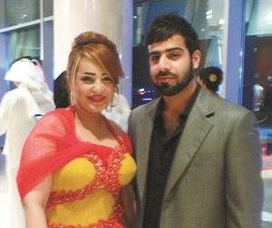 النجمة بدرية احمد مع زوجها