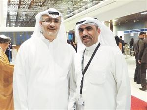 الزميل مفرح الشمري مع مدير المهرجان مسعود امرالله