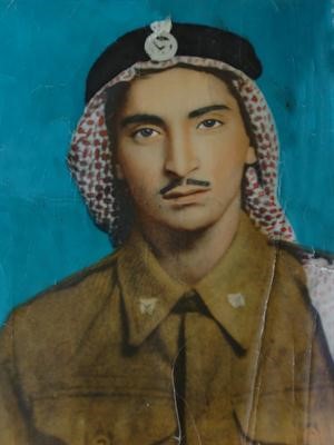 محمد الزقاح باللباس العسكري عام 1955
