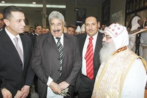 المستشار محمد حسن والزميلان انور شحاتة واسامة ابوالسعود يقدمون التهاني