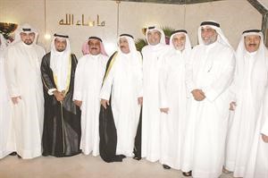 عبدالحميد الحجي وناجي العبدالهادي ودعبدالعزيز تقي ورجا الحجيلان ومحمد السدير وسلمان خريبط يباركون