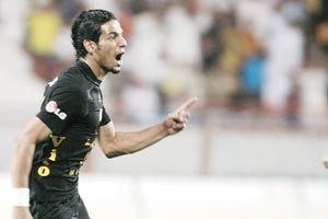 محمد راشد يامل في المشاركة مع القادسية امام شورتان الاوزبكي﻿