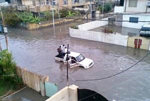 مياه السيول تجتاح الموصل