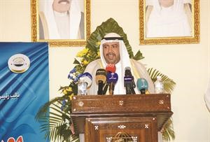 الشيخ احمد الفهد ملقيا كلمته﻿