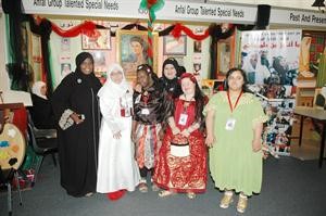 نجاة الرياحي مع فريق انفال كرم ذياب
