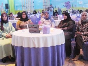 اللوغاني والخالدي اثناء احتفال مدرسة النبراس﻿