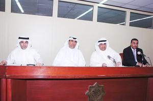 طلال الخرس واحمد تقي خلال الجمعية العمومية 	قاسم باشا﻿