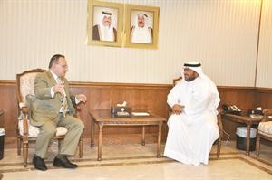 الشيخ ثامر العلي خلال لقائه سفير هنغاريا﻿