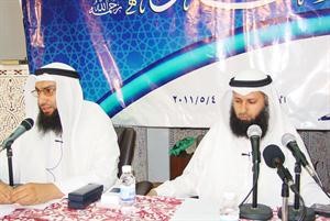 الشيخ دعبدالعزيز السعيد والشيخ فيصل الجاسم يحاضران في الملتقى
