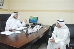 ديعقوب خلال حديثه للزميل عبدالكريم العبد الله