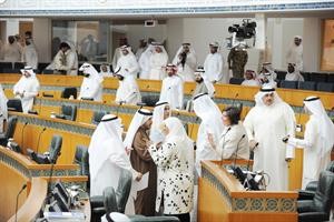 جانب من احدى جلسات مجلس الامة متين غوزال