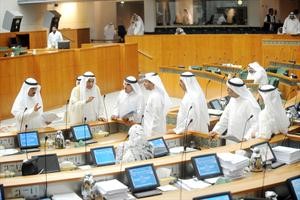 جانب من احدى جلسات مجلس الامة متين غوزال