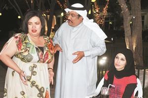 منى شداد وشهاب حاجية في مسلسل سعيد الحظ
