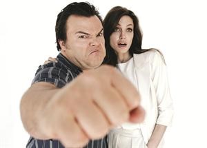 جاك بلاك وانچلينا چولي يروجان لفيلمهما كونغ فو باندا 2﻿
