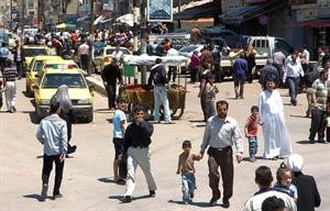 صورة وزعها التلفزيون السوري لاثبات ان الحياة عادت الى طبيعتها في درعا	افپ﻿