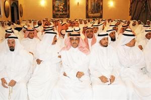 الحضور في حفل التكريم بديوان الرشايدة