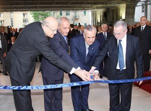 الرئيس ميشال سليمان يفتتح حرم الابتكار والرياضة في الجامعة اليسوعية بحضور الرئيسين نبيه بري ونجيب ميقاتي محمود الطويل