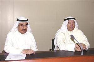 مؤيد الصالح خلال عمومية الكويتية لبناء المعامل والمقاولات قاسم باشا
