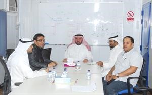 معلي ابوالبنات وغاري ميلر خلال المؤتمر الصحافي	متين غوزال﻿